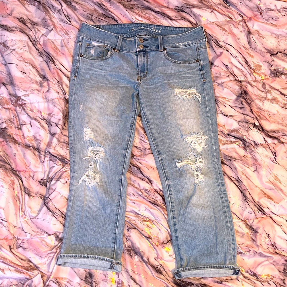 American Eagle ripped jeans size 12